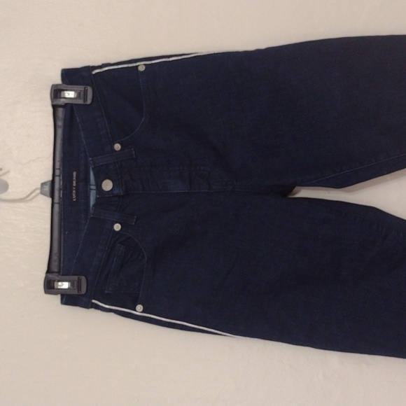 Lucky Brand High Rise Skinny Bridgette Jean Dark Wash Side Strip Size 8/29 NEW - Picture 2 of 14